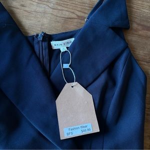 Navy Women’s Main Strip Collared Jumpsuit
